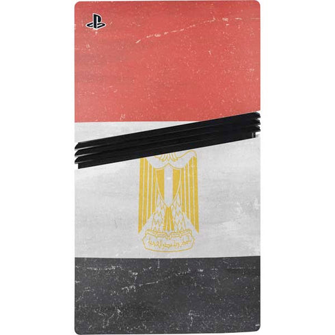 Egyptian Flag Distressed PS5 Pro Console Skin